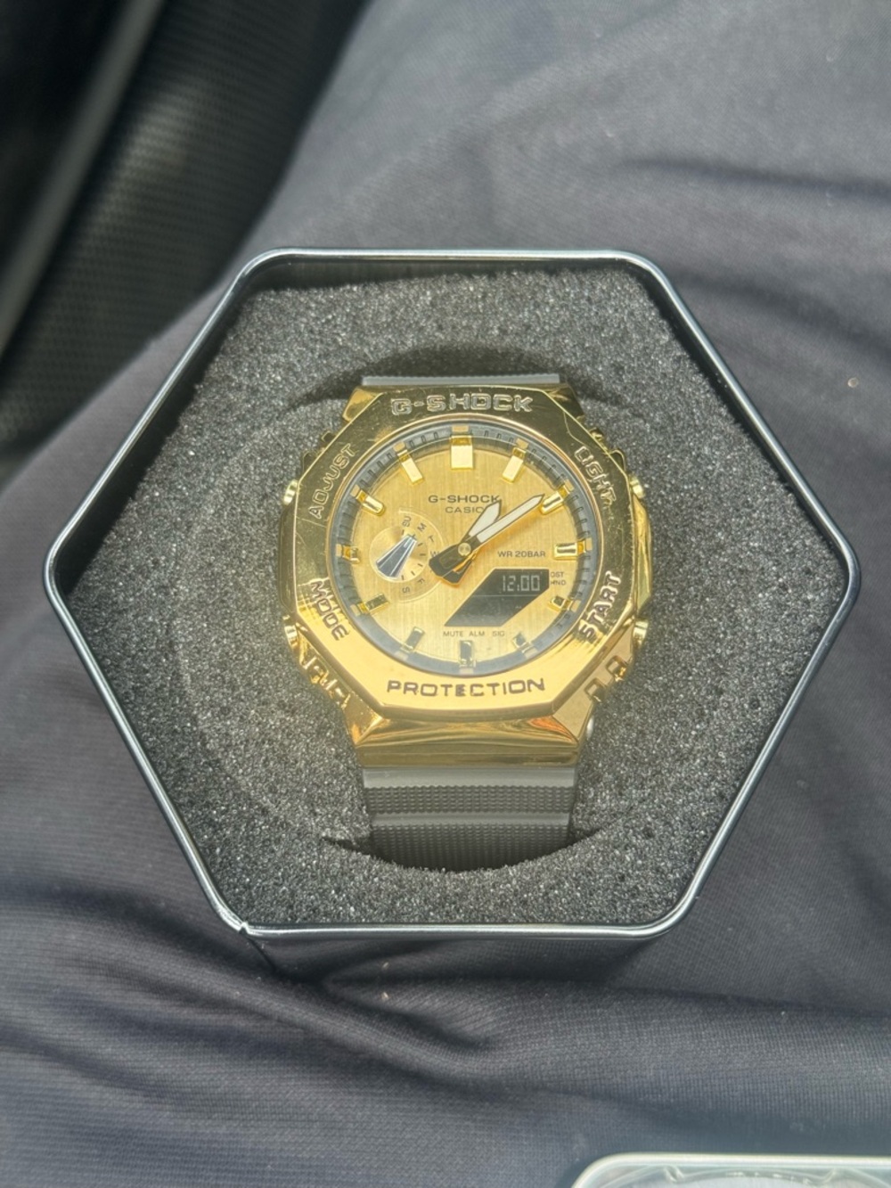 G-Shock Gold Case with Black Resin Strap